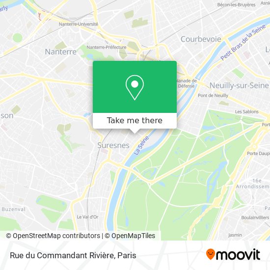 Mapa Rue du Commandant Rivière