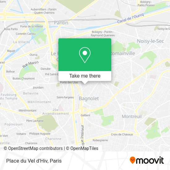 Place du Vel d'Hiv map