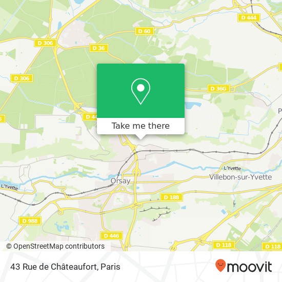 43 Rue de Châteaufort map