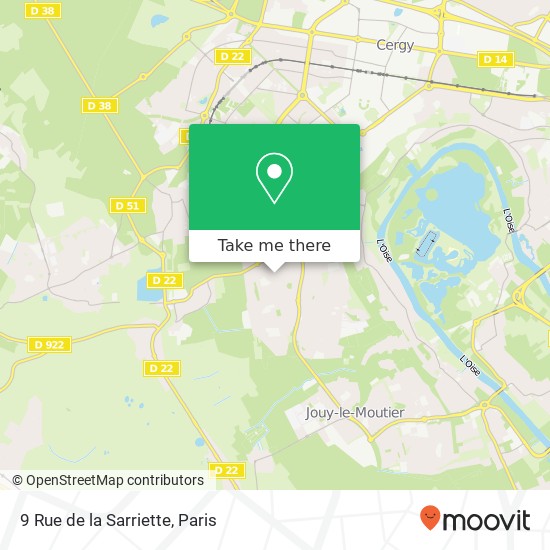 Mapa 9 Rue de la Sarriette