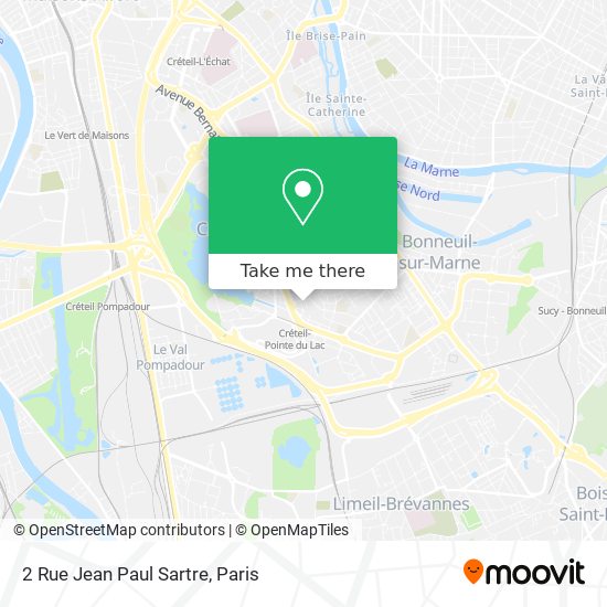 Mapa 2 Rue Jean Paul Sartre