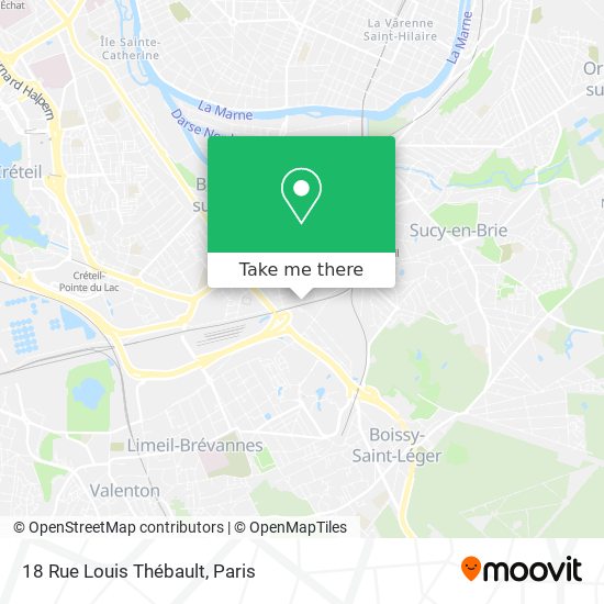 Mapa 18 Rue Louis Thébault