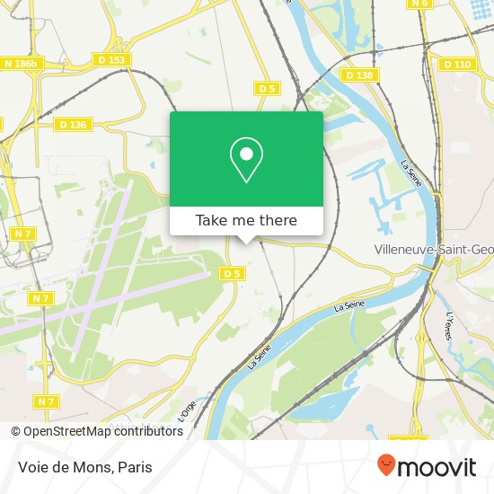 Voie de Mons map