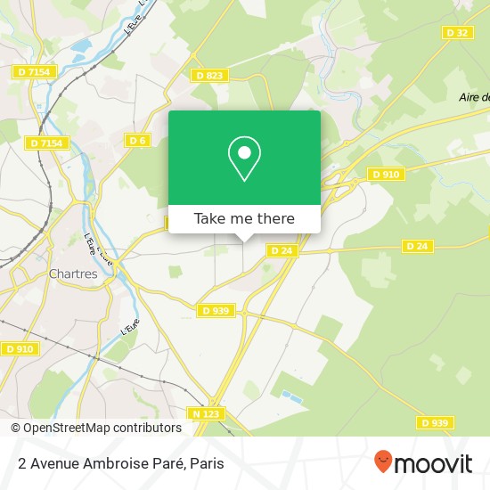 Mapa 2 Avenue Ambroise Paré