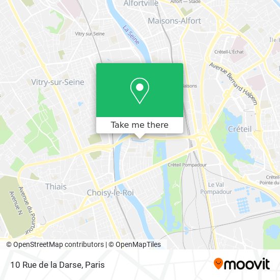 Mapa 10 Rue de la Darse