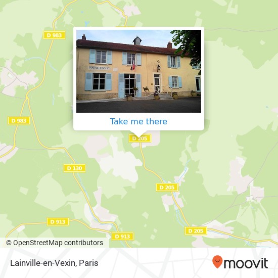 Mapa Lainville-en-Vexin