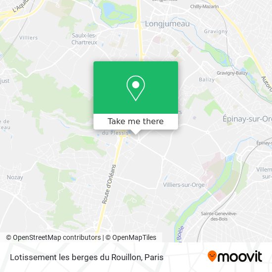 Lotissement les berges du Rouillon map