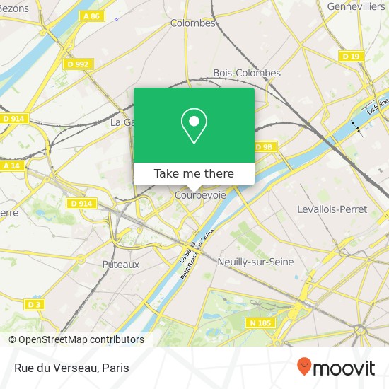 Mapa Rue du Verseau