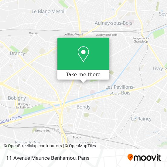 Mapa 11 Avenue Maurice Benhamou