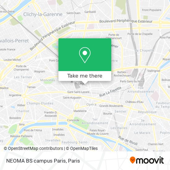 NEOMA BS campus Paris map