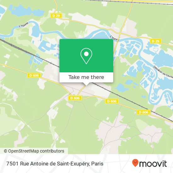 Mapa 7501 Rue Antoine de Saint-Exupéry