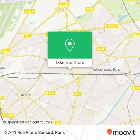 Mapa 37-41 Rue Pierre Semard