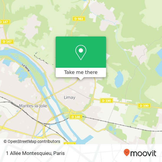 1 Allée Montesquieu map