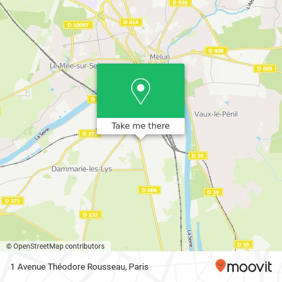 Mapa 1 Avenue Théodore Rousseau