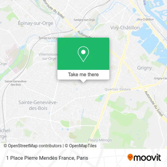 1 Place Pierre Mendès France map