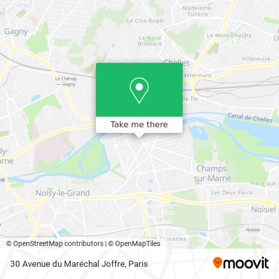 Mapa 30 Avenue du Maréchal Joffre