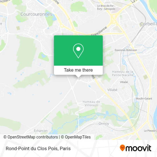 Rond-Point du Clos Pois map