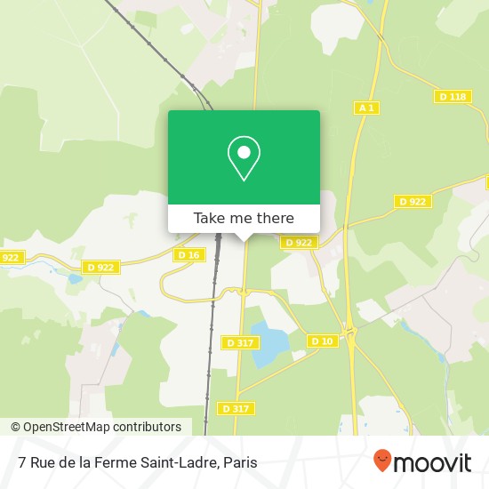 Mapa 7 Rue de la Ferme Saint-Ladre