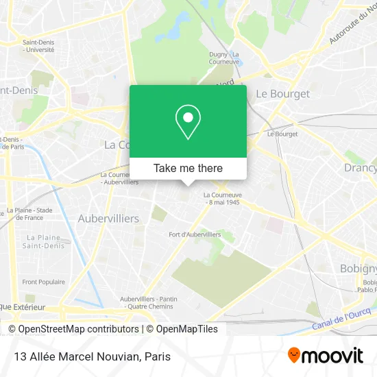 13 Allée Marcel Nouvian map