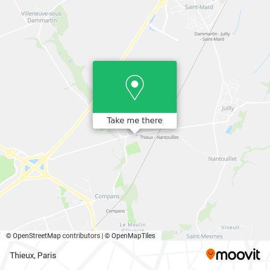 Mapa Thieux