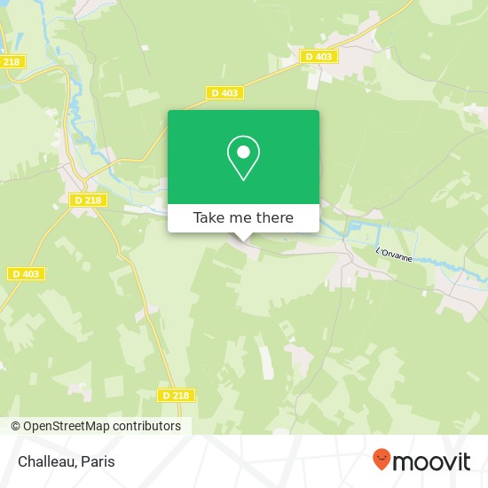 Mapa Challeau