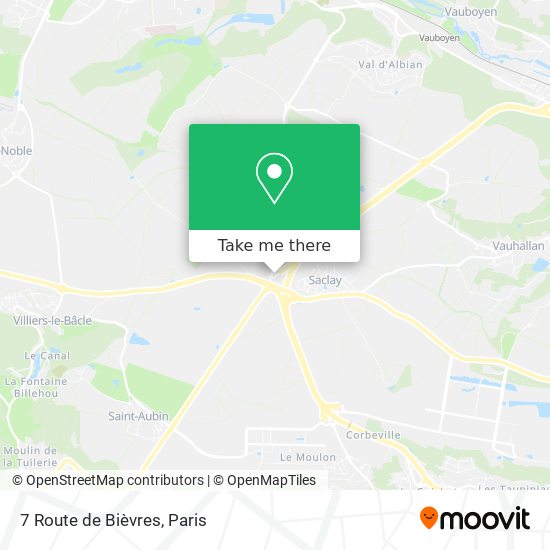 Mapa 7 Route de Bièvres