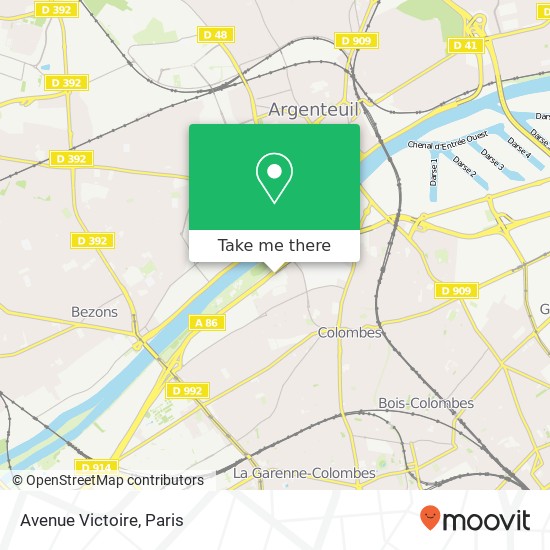 Avenue Victoire map