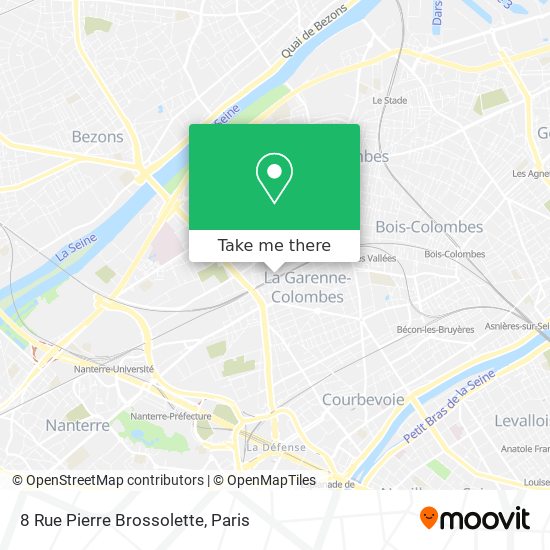 Mapa 8 Rue Pierre Brossolette