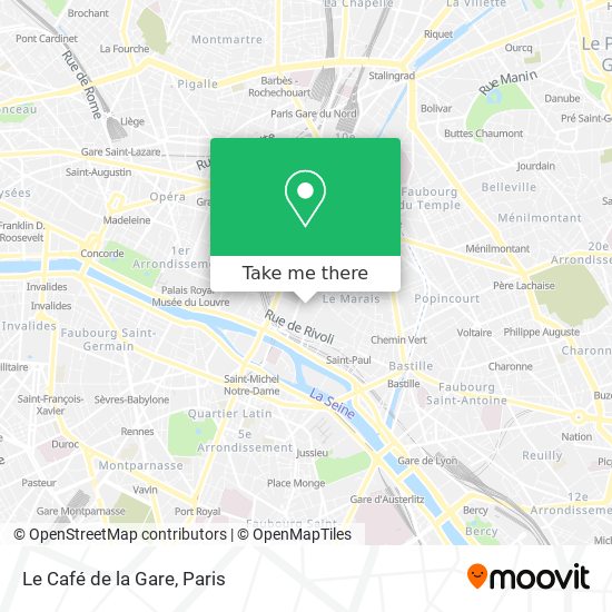 Mapa Le Café de la Gare