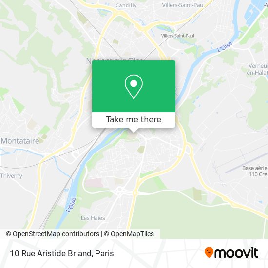 Mapa 10 Rue Aristide Briand