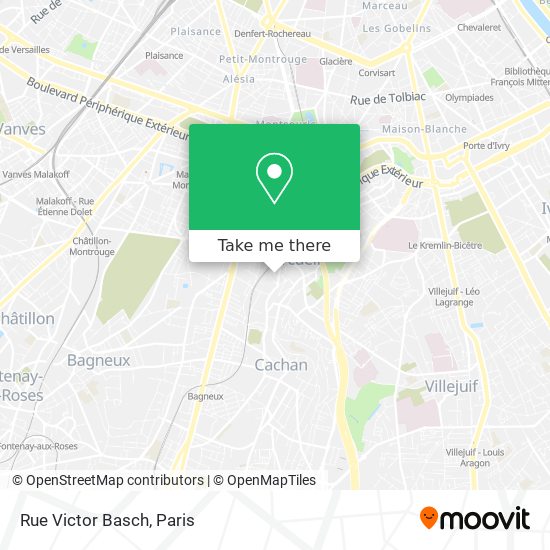 Mapa Rue Victor Basch
