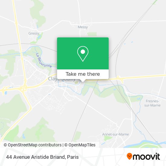Mapa 44 Avenue Aristide Briand