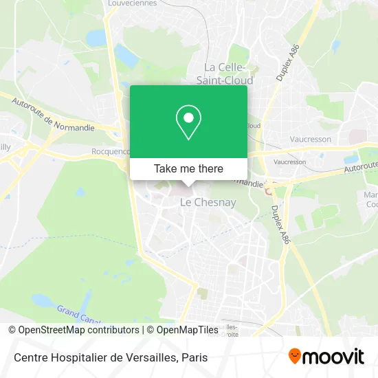 Centre Hospitalier de Versailles map