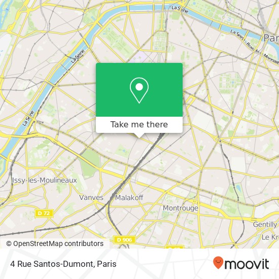 Mapa 4 Rue Santos-Dumont
