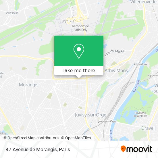 47 Avenue de Morangis map