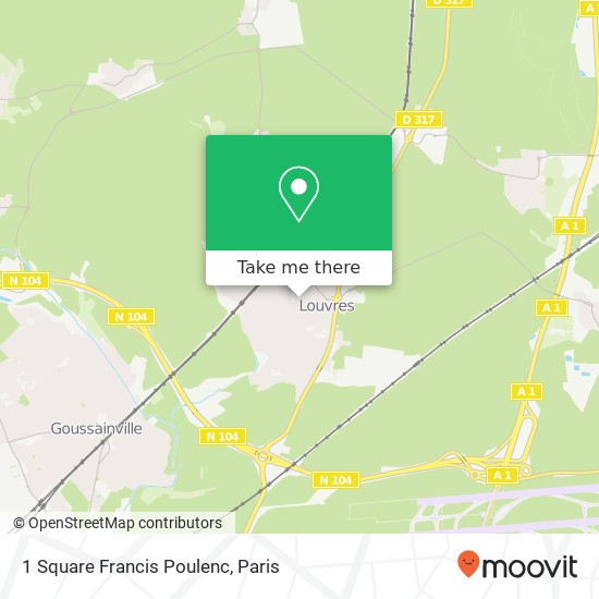 1 Square Francis Poulenc map