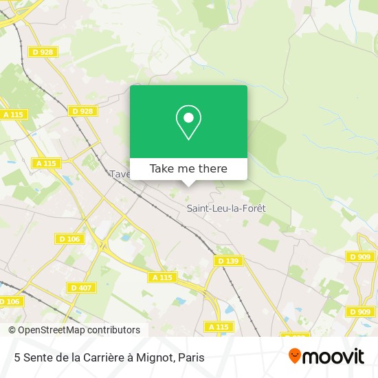 5 Sente de la Carrière à Mignot map