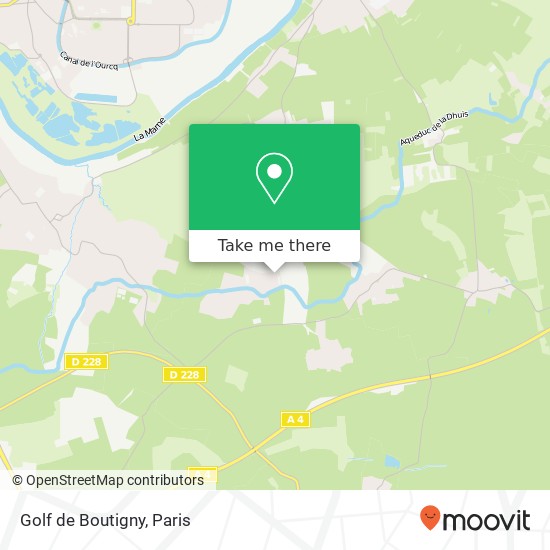 Golf de Boutigny map