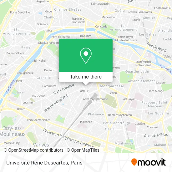 Université René Descartes map