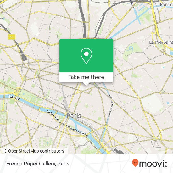 French Paper Gallery map