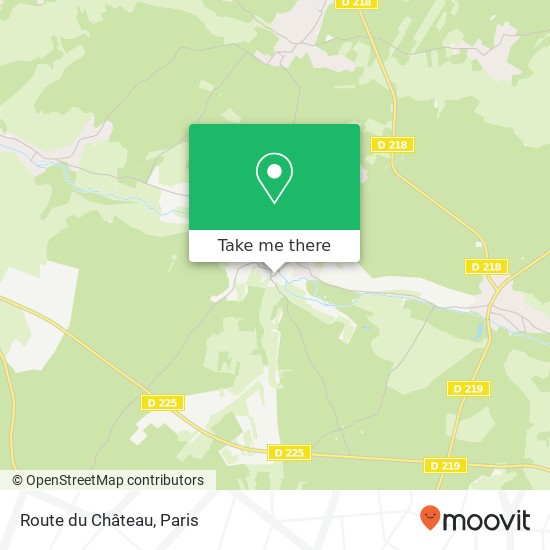 Route du Château map