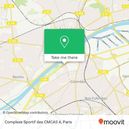 Complexe Sportif des CMCAS A map