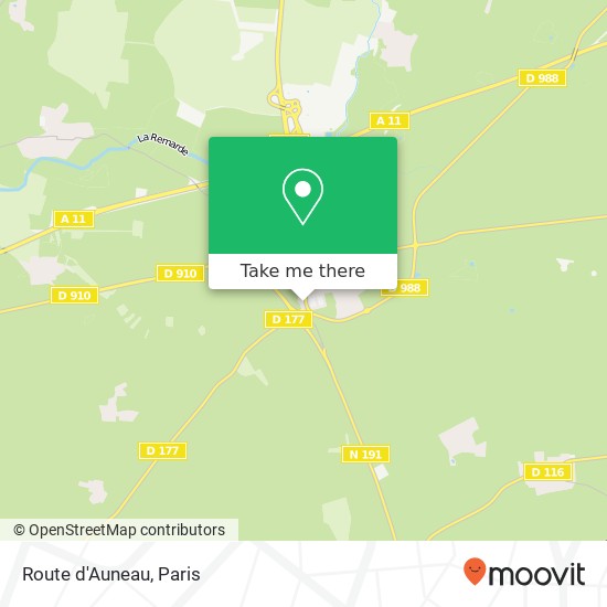 Route d'Auneau map