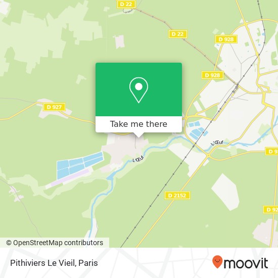 Mapa Pithiviers Le Vieil