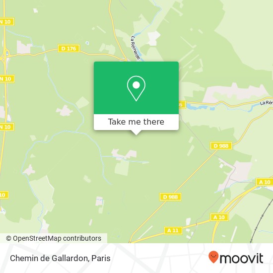 Mapa Chemin de Gallardon