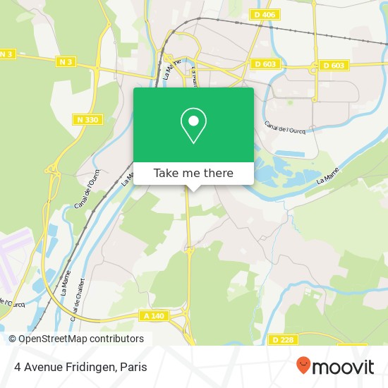 4 Avenue Fridingen map