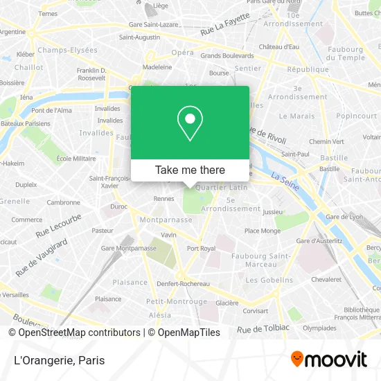 L'Orangerie map