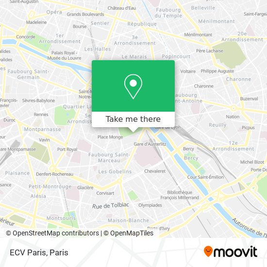 ECV Paris map