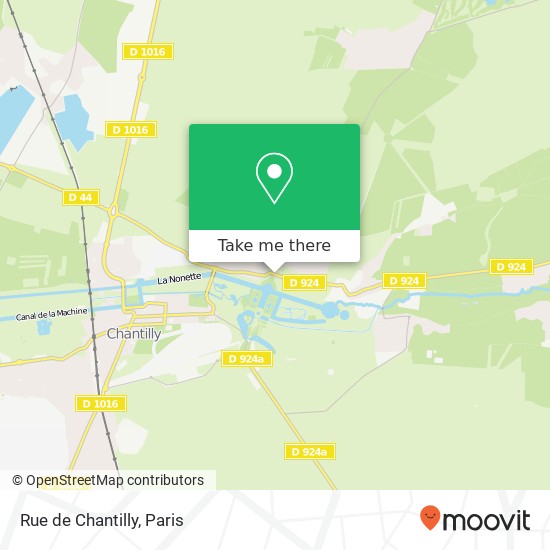 Mapa Rue de Chantilly