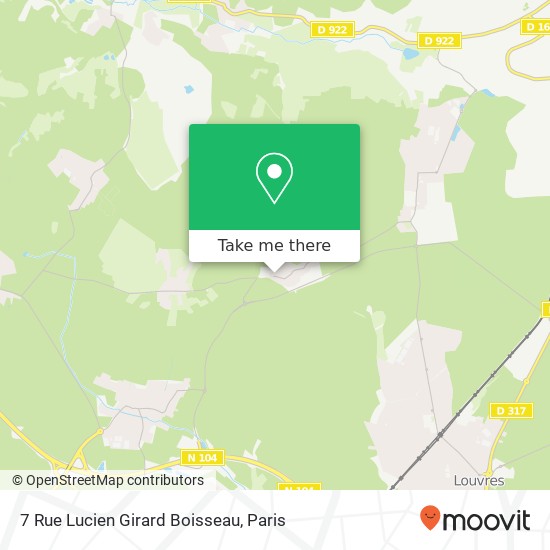 Mapa 7 Rue Lucien Girard Boisseau